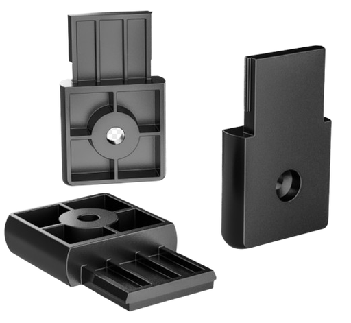 [IND-PR-01269] Tapa Terminal Negra p/Riel de Superficie 27mm para Lámpara Slim Magnética y 48Vdc