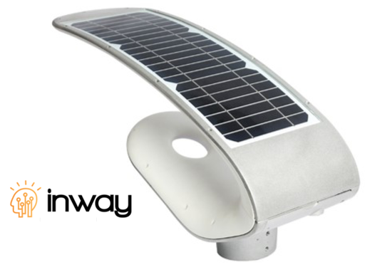 [IND-PR-01291] Lámpara Solar de Calle LED de 20W con Panel Integrado de 12W, 10.5V y Sensor de Movimiento, 6000K Blanco Frío, 120 Grados, Con Batería de Litio 38.4Wh, 6.4V, 6000mAh, IP65, Plateado, 100Lm/W