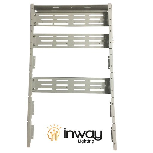 [IND-PR-01400] Cajetín p/Reflector LED RayFlex de 6 módulos, Gris