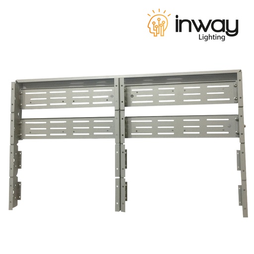 [IND-PR-01401] Cajetín p/Reflector LED RayFlex de 8 módulos, Gris
