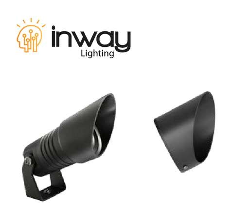 [IND-PR-01409] Cover Antireflejo p/Reflector LED tipo Cachucha, Diámetro: 95mm, Gris