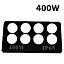 [IND-PR-01411] Cristal p/Reflector COB LED, 400W, 8x50W, 60 Grados