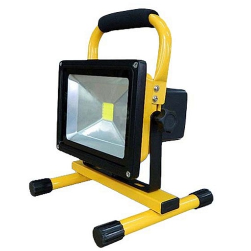 [IND-PR-01442] Reflector COB LED Recargable, 50W, 6000K Blanco Frío, 100-240Vac, IP65, 120 Grados