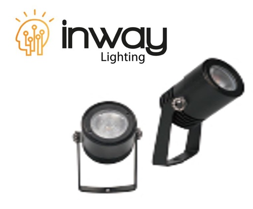 [IND-PR-01456] Reflector COB LED, DG-1004, 3W, 6000K Blanco Frío, 12-24Vdc, IP67, 30 Grados, Diámetro: 28mm, Gris Oscuro, Material: Aluminio