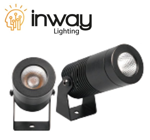 [IND-PR-01457] Reflector COB LED, DG-1010, 8W, 6000K Blanco Frío, 100-265Vac, IP67, 38 Grados, Diámetro: 44mm, Gris Oscuro, Material: Aluminio