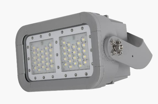 [IND-PR-01471] Reflector LED Modular FL18C-2, 120W, 5000K, M25A, 2318 (2x24pcs), 40x15 Grados, 100-240Vac, Dimmable de 0-10Vdc, Con Supresor de pico interno de 10KV, IP68, Gris