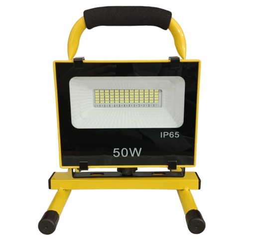 [IND-PR-01502] Reflector SMD LED Recargable, 50W, 6000K Blanco Frío, 100-240Vac, IP65, 120 Grados