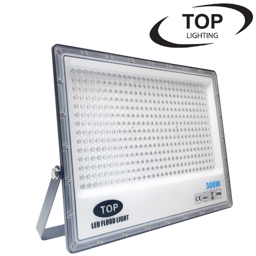 [IND-PR-01519] Reflector SMD TOP, 300W, 6000K Blanco Frío, 100-265Vac, IP65, 90 Grados, Negra, Dimensiones: 360x470x28mm