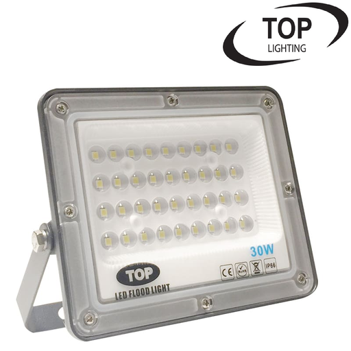 [IND-PR-01521] Reflector SMD TOP, 30W, 6000K Blanco Frío, 100-265Vac, IP65, 90 Grados, Negra, Dimensiones: 123x148x24mm