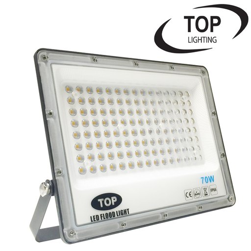 [IND-PR-01524] Reflector SMD TOP, 70W, 3000K Blanco Cálido, 100-265Vac, IP65, 90 Grados, Negra, Dimensiones: 210x270x25mm