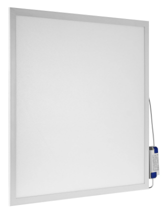 [IND-PR-00027] Kit Panel LED Cuadrado de Luz Directa (BackLit) p/Empotrar, 40W, CW 6000K, 4000Lm, 100-277Vac, 24"x24"(600x600mm), Borde Blanco