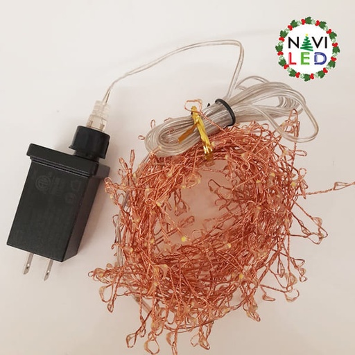 [IND-PR-00093] Decoración de Luces LED tipo Firecracker p/Exterior, 4.5W, 2700K Blanco Cálido, Flash, 110Vac, IP65