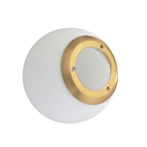 [IND-PR-00094] Globo de Cristal Frost con dorado p/Lámparas Decorativas de las familias DG6019 y DG51384