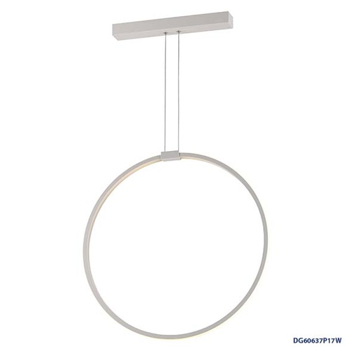 [IND-PR-00186] Lámpara LED Decorativa Colgante, DG60637P, 17W, 6000K Blanco Frío, 85-265Vac, Dimensiones: 300x55x1200mm, IP20