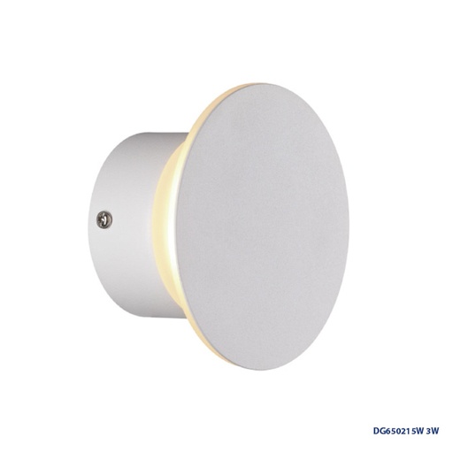 [IND-PR-00225] Lámpara LED Decorativa de Pared (Aplique), DG50215W, 3W, 6000K Blanco Frío, 85-265Vac, Dimensiones: Φ120X120XH60MM, IP20