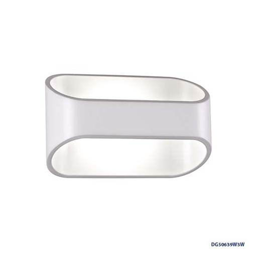 [IND-PR-00236] Lámpara LED Decorativa de Pared (Aplique), DG50639W, 3W, 4000K Blanco Natural, 85-265Vac, Dimensiones: Φ160X90XH100MM, IP20