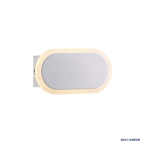 [IND-PR-00245] Lámpara LED Decorativa de Pared (Aplique), DG51144W, 5W, 6000K Blanco Frío, 85-265Vac, Dimensiones: 150x80x40mm, IP20