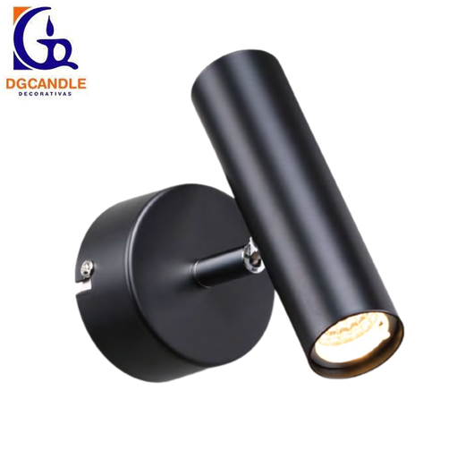[IND-PR-00249] Lámpara LED Decorativa de Pared (Aplique), DG51401W, 5W, 4000K Blanco Natural, 85-265Vac, Dimensiones: 85x120x150mm, IP20, Negro
