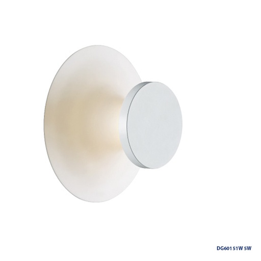 [IND-PR-00253] Lámpara LED Decorativa de Pared (Aplique), DG60151W, 5W, 3000K Blanco Cálido, 85-265Vac, Dimensiones: Φ150X150XH90MM, IP20