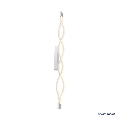 [IND-PR-00268] Lámpara LED Decorativa de Pared (Aplique), DG60531W, 36W, 2x18W, 4000K Blanco Natural, 85-265Vac, Dimensiones: Φ900X50XH105MM, IP20