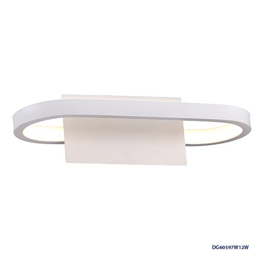 [IND-PR-00270] Lámpara LED Decorativa de Pared (Aplique), DG60597W, 12W, 3000K Blanco Cálido, 85-265Vac, Dimensiones: Φ300*80*140MM, IP20