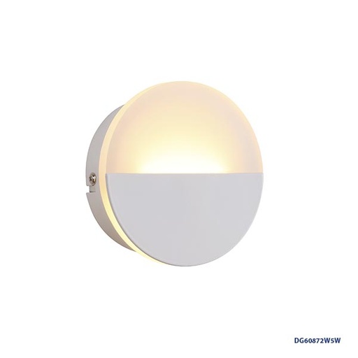 [IND-PR-00279] Lámpara LED Decorativa de Pared (Aplique), DG60872W, 5W, 3000K Blanco Cálido, 85-265Vac, Dimensiones: Φ120XH45MM, IP20