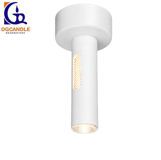 [IND-PR-00301] Lámpara LED Decorativa de Superficie, DG50164C, 5W, 4000K Blanco Natural, 85-265Vac, Dimensiones: Φ90x190mm, IP20, Blanco