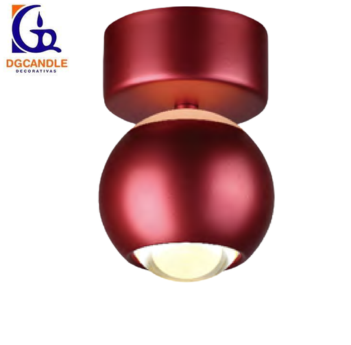 [IND-PR-00344] Lámpara LED Decorativa de Superficie, DG61241C, 5W, 4000K Blanco Natural, 85-265Vac, Dimensiones: Φ94x137mm, IP20, Rose Gold