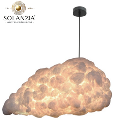 [IND-PR-00373] Lámpara Decorativa Artesanal Colgante, Esencia de Nube, E27, Dimensiones: 600mm, Material: Seda artificial