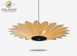 [IND-PR-00374] Lámpara Decorativa Artesanal Colgante, Galápagos Bird, E27, Dimensiones: 600mm, Material: Madera