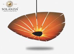 [IND-PR-00384] Lámpara Decorativa Artesanal Colgante, Uva de Mar, E27, Dimensiones: 600mm, Material: Madera