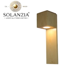 [IND-PR-00392] Lámpara Decorativa Artesanal de pared (Aplique), Cubic Wood, E27, Dimensiones: 150x150x500mm, Material: Madera