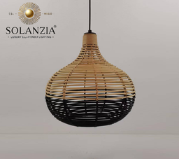 [IND-PR-00397] Lámpara Decorativa Artesanal, Boho, Colgante, E27, Dimensiones: Φ360xH355mm, Material: Rattan