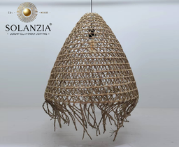 [IND-PR-00398] Lámpara Decorativa Artesanal, Bora Bora, Colgante, E27, Dimensiones: Φ580xH540mm, Material: Algas Marinas y Rattan