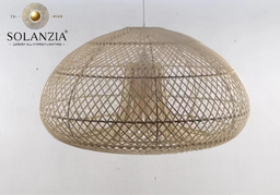 [IND-PR-00403] Lámpara Decorativa Artesanal, Dome, Colgante, E27, Dimensiones: Φ520xH305mm, Material: Rattan