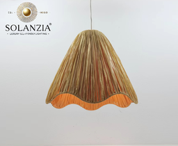 [IND-PR-00408] Lámpara Decorativa Artesanal, Espuma del Mar, Colgante, E27, Dimensiones: Φ410xH360mm, Material: Rafia
