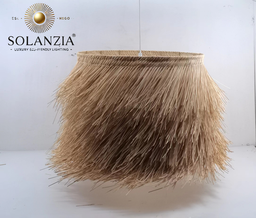 [IND-PR-00409] Lámpara Decorativa Artesanal, Estilo Libre, Colgante, E27, Dimensiones: Φ700xH400mm, Material: Rattan
