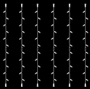 [IND-PR-00483] Extensiones p/Cortinas NavideÃ±as de 1.5W, 160Lm, 6000K Blanco Frio + 6000K Flash, 20LED, 2 metros de largo, 110Vac, Cable blanco de cobre 3xÏ0.2mm2, IP44