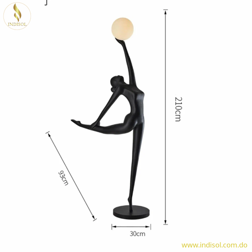 [IND-PR-00085] Escultura con Iluminacion LED (Ballet), Elegancia y Ahorro Energético