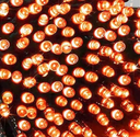[IND-PR-00566] ExtensiÃ³n NavideÃ±a LED p/Exterior, 8W, 1700Lm, Orange, 200LED/10Metros, 110Vac, Con cable verde de cobre 3xÏ0.2mm2, IP44