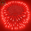 [IND-PR-00572] ExtensiÃ³n NavideÃ±a LED p/Exterior, 8W, 1700Lm, Roja, 200LED/10Metros, 110Vac, Con cable clear de cobre 3xÏ0.2mm2, IP44